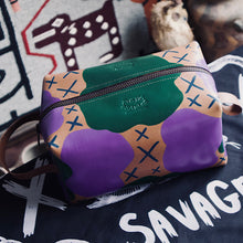 Load image into Gallery viewer, LEATHER TRAVEL KIT (CAMO X PURPLE)